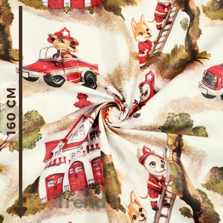 Baumwolle 100% Feuerwehr Rettungsaktion  