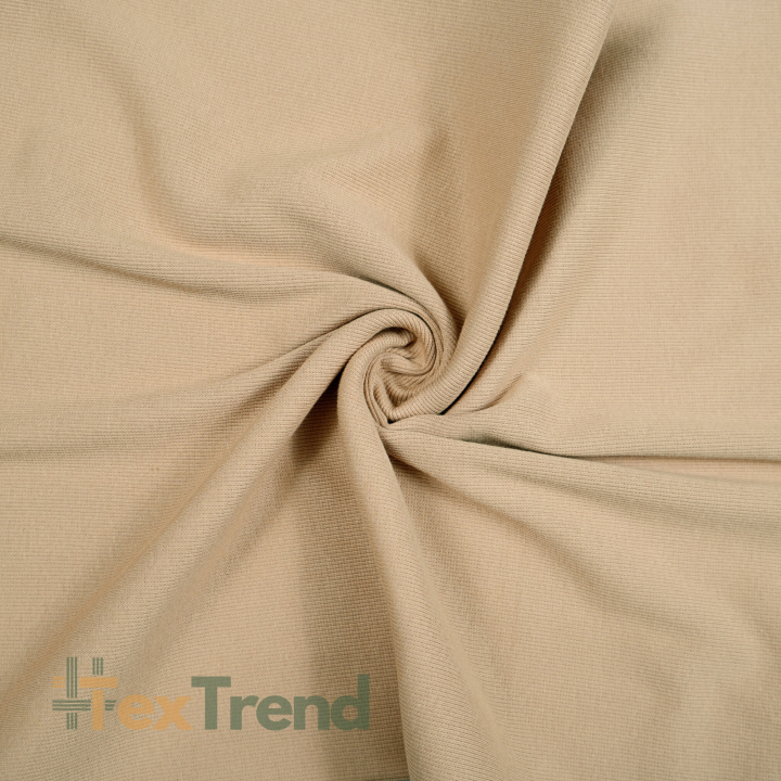 Rippstrickstoff (Bündchen) - dunkelbeige  