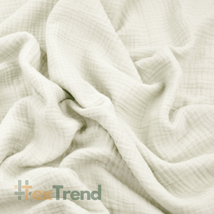 Musselin Double Gauze Elfenbein (Soft Cream)