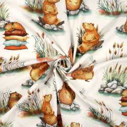 Baumwollmull / Mullstoff Weiß Weich