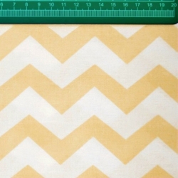 Baumwolle 100% Zickzack beige  