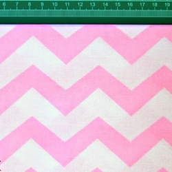 Baumwolle 100% Zickzack rosa  