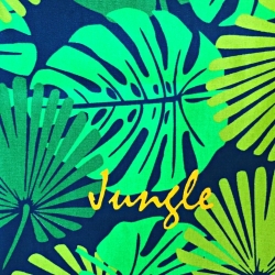 Liegefläche Stoff grüne Blätter  