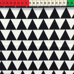 Baumwolle 100% Schwarz-weiße Dreiecke  