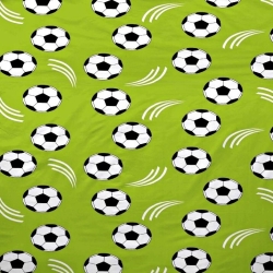 Baumwolle 100% Bälle auf olivfarbenem Hintergrund  