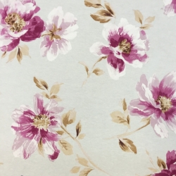 Canvas Vorhangstoff Blumen 18  