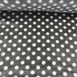 Polar plus weiße Punkte auf grauem Hintergrund  