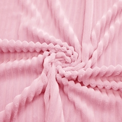 Minky Premium Streifen hellrosa  