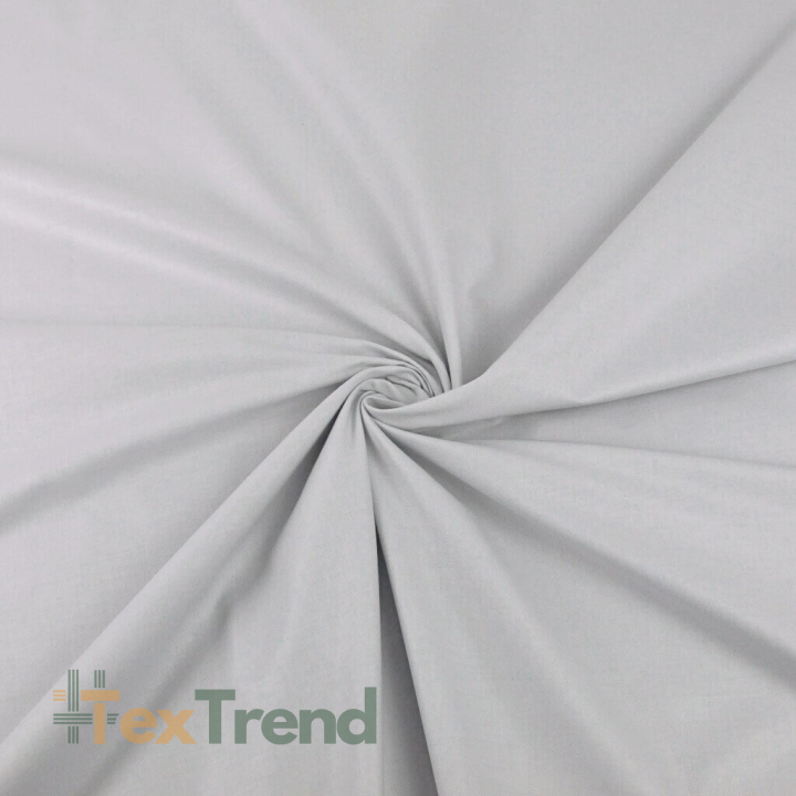 Baumwolle 100% einfarbig perlgrau - 14  