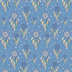 Baumwolle 100% indianisches Totem grafitfarbenen Hintergrund  