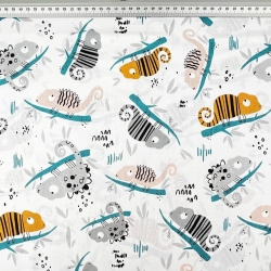 Baumwolle 100% Chamäleons orange-aprikose  