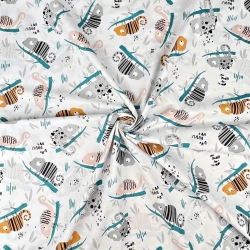 Baumwolle 100% Chamäleons orange-aprikose  