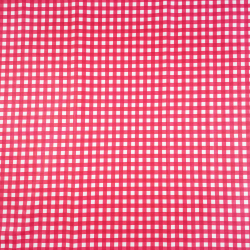 100% Baumwolle Karomuster rot und weiß  