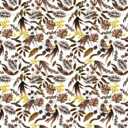 Baumwolle 100% brauner Hain auf weißem Hintergrund  