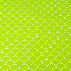 Baumwolle 100% weiße Schuppen auf grünem Hintergrund  