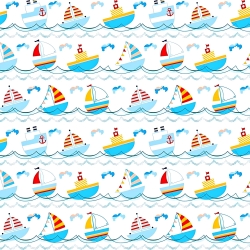 Baumwolle 100% maritimes Boot