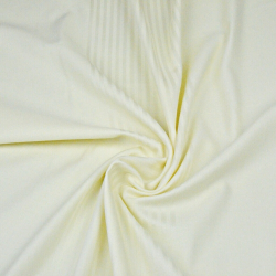 Baumwoll-Damast Ecru Streifen mit Rand  