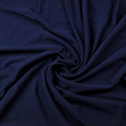 Sweatshirtstoff Loop - einfarbig dunkelblau - 280g  