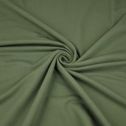 Sweatstoff Loop - einfarbig khaki - 280g  