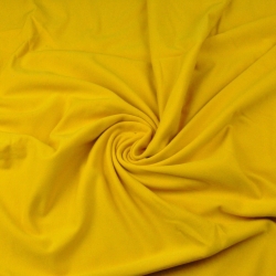 Sweatshirtstoff Loop - senfgelb 280g  