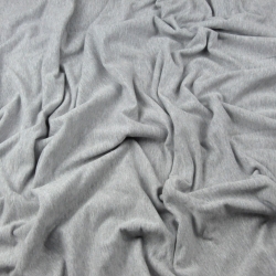 Sweatshirtstoff Loop - hellgrau meliert - 280g  