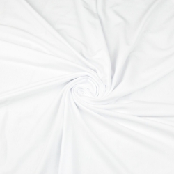 Jersey Stoff einfarbig weiß  