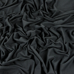 Jersey-Stoff einfarbig graphitfarben  
