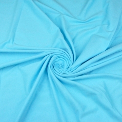 Jersey Stoff einfarbig helltürkis  