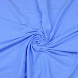 Jersey Stoff einfarbig blau  