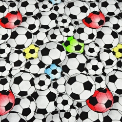 Jersey-Stoff mit 3D-Bällen  