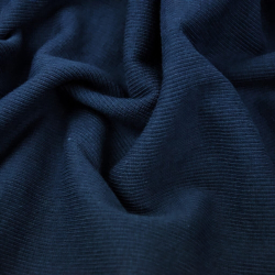 Rippstrickstoff (Bündchen) - marineblau  