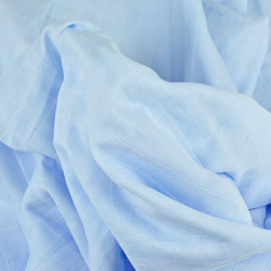 Baumwoll-Musselin hellblau  