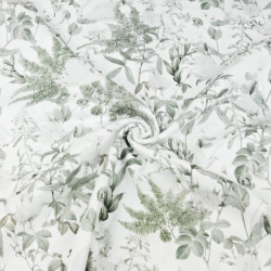 Baumwolle Musselin Double Gauze - Digitaldruck - Salbeiblätter  