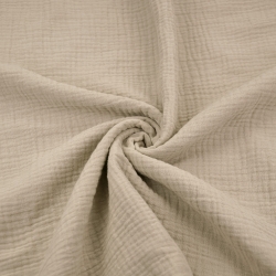 Baumwolle Musselin Double Gauze beige (Bleached Sand)  