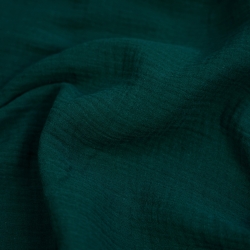 Baumwolle Musselin double gauze dunkelgrün (Botanical Garden)  
