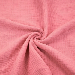 Musselin Double Gauze lachsrosa (Salmon rose)  