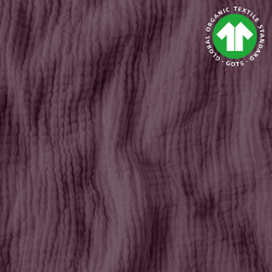 Baumwoll-Musselin double gauze traubenfarben (grape shake)  