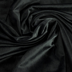 Polyester Samt schwarz  