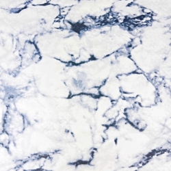 Baumwolle 100% blaue Marmorierung auf weißem Hintergrund - 220 cm  