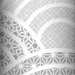 Baumwolle 100% geometrisches Kaleidoskop grau  