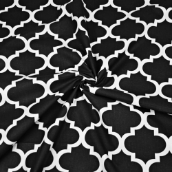 Baumwolle 100% Muster Marokko große schwarze  