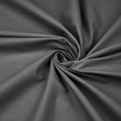 Baumwolle 100% Einfarbig Dunkelgrau - 44  