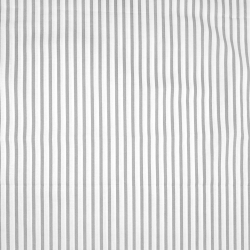 Baumwolle 100% Streifen grau-weiß  