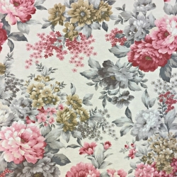 Canvas Vorhangstoff Blumen 19  