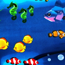 Baumwolle 100% Ozean marineblau auf Hintergrund  