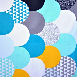 Baumwolle 100% bunte Patchwork in Schuppen  