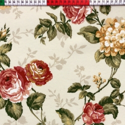 Canvas Vorhangstoff Blumen 27