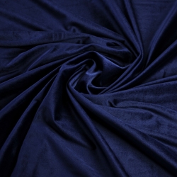 Polyester Samt dunkelblau  