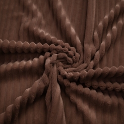 Minky Premium Streifen braun  