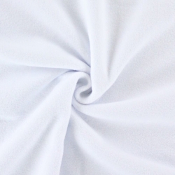 Dünner weißer Fleece.  